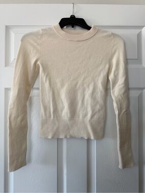 Free People Cashmere Blend Cream Knit Sweater